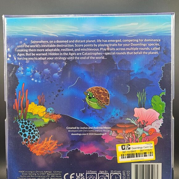 Doomlings Card Game With Rainbow Pouch - 2-6 Players Ages 10+ Strategy Game - Picture 2 of 4